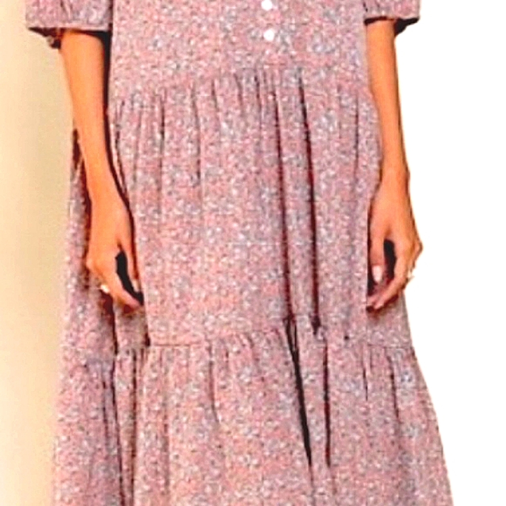 50. POL Ditzy Bean Floral MIDI Dress - Picture 15 of 15
